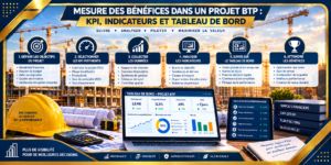 MESURE DES BÉNÉFICES DANS UN PROJET BTP : KPI, INDICATEURS ET TABLEAU DE BORD