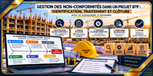 GESTION DES NON-CONFORMITÉS DANS UN PROJET BTP : IDENTIFICATION, TRAITEMENT ET CLÔTURE